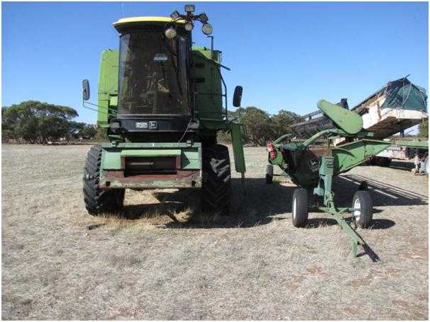 John Deere 1056 Header and Volvo F12 Prime Mover Truck for sale SA
