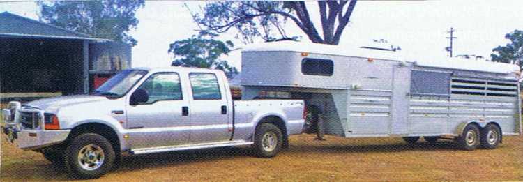 Horse Transport for sale NSW FORD F250 Ute and Gibson Gooseneck Trailer for sale NSW