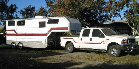 3 Horse Gooseneck Trailer with F250 XLT 4X4 Dual Cab