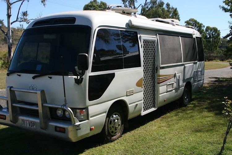 1997 Toyota Coaster Motorhome for sale QLD Rockhampton