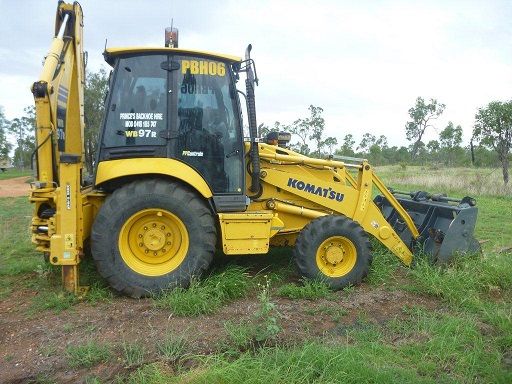 Komatsu WB97R Backhoe Earthmoving Equipment for sale QLD Central