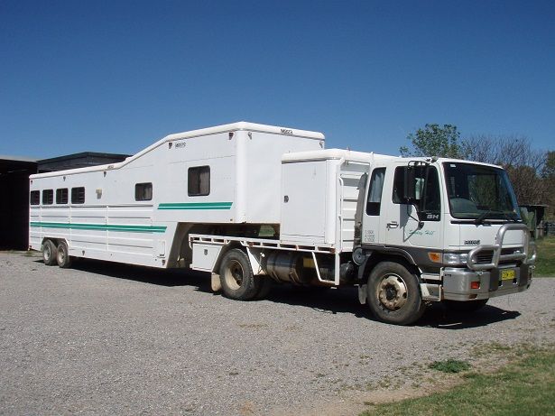 Hino Custom Built Truck, Macro 6 Horse Gooseneck Float Horse Transport for sale NSW Loomberah