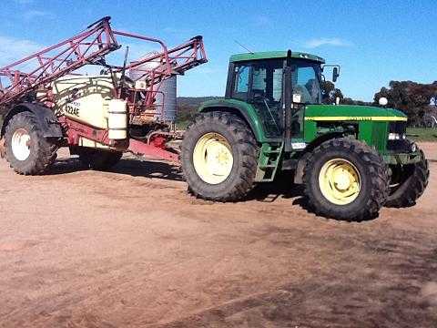 John Deere 6910 Tractor and Hardi 4224 BoomSpray Tractor for sale WA
